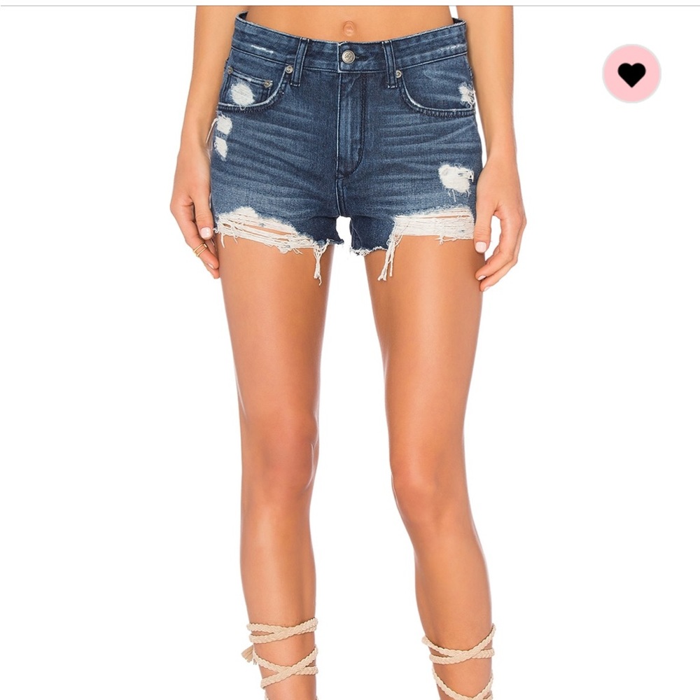 LOVERS + FRIENDS Jack High Waist Denim Shorts